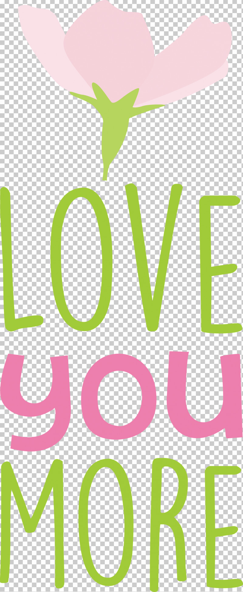 Love You More Valentines Day Valentine PNG, Clipart, Flower, Green, Leaf, Line, Logo Free PNG Download