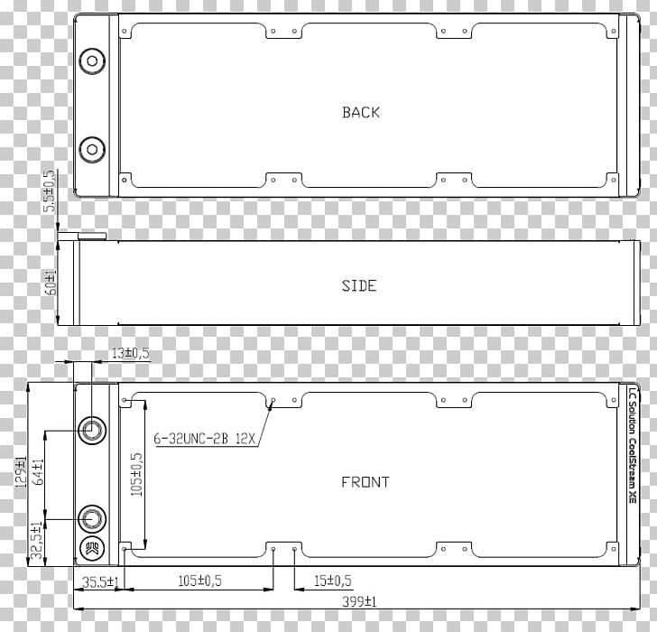 EKWB Radiator Water Cooling Technical Drawing Refrigeration PNG, Clipart, Angle, Area, Black And White, Diagram, Drawing Free PNG Download