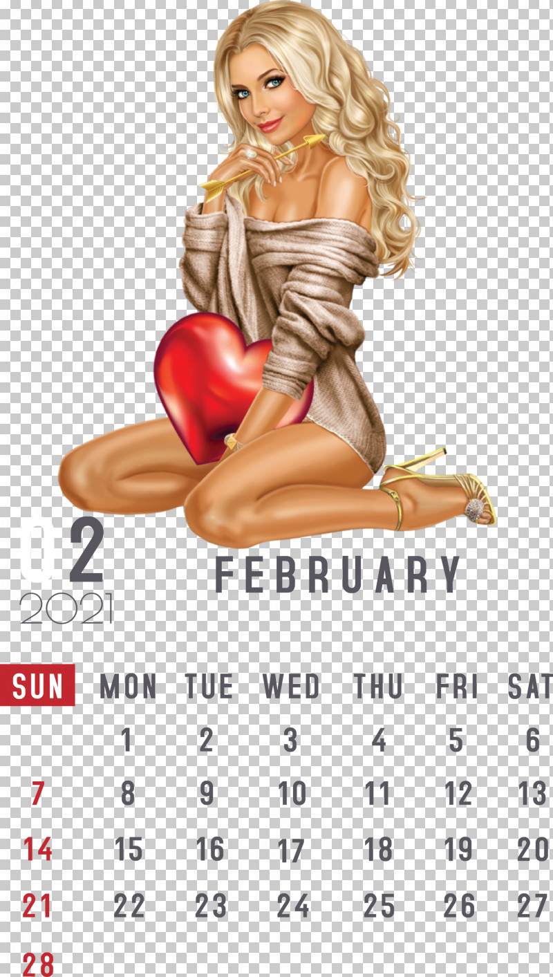 February 2021 Printable Calendar February Calendar 2021 Calendar PNG, Clipart, 2018, 2021 Calendar, Calendar System, Cartoon, February Free PNG Download