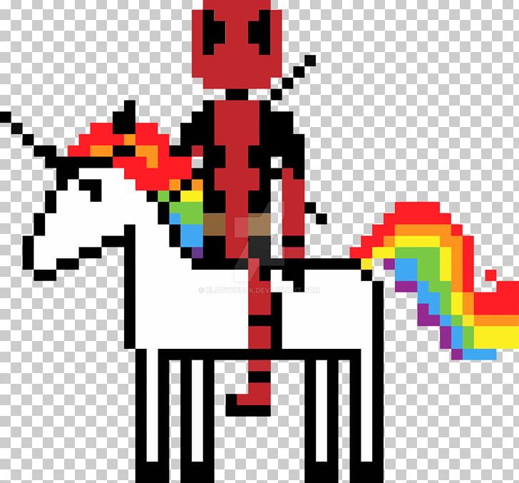 Deadpool Pixel Art Unicorn PNG, Clipart, Area, Art, Chimichanga, Deadpool, Dead Pool Free PNG Download