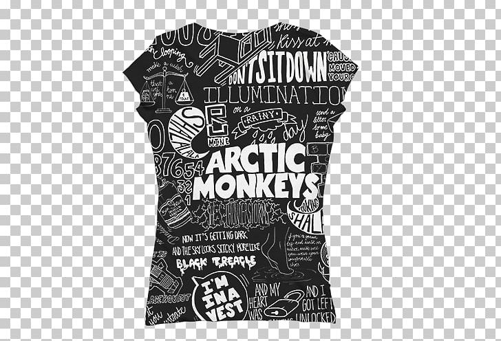 T-shirt Top Sleeve Clothing PNG, Clipart, Arctic Monkeys, Black, Black And White, Brand, Clothing Free PNG Download