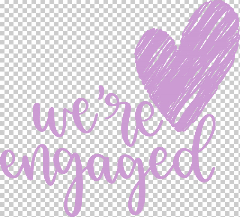 We Are Engaged Love PNG, Clipart, Heart, Lavender, Logo, Love, Meter Free PNG Download