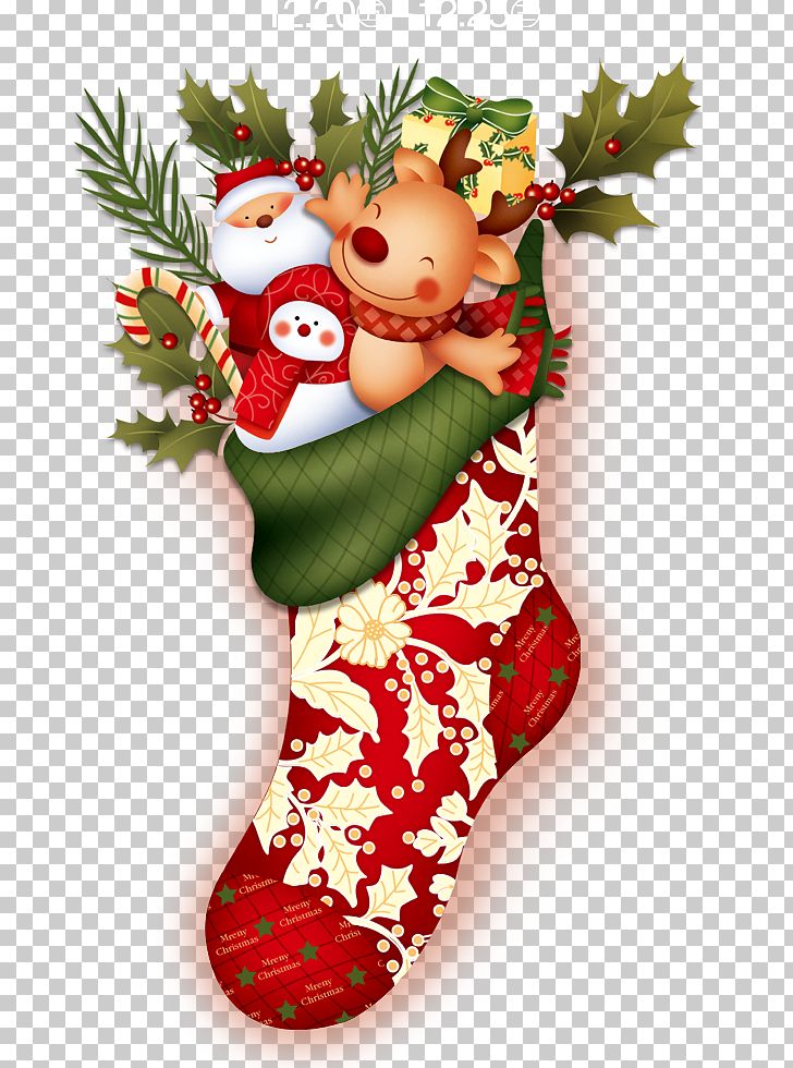 Christmas Stocking Santa Claus Hosiery PNG, Clipart, Art, Christmas Background, Christmas Card, Christmas Decoration, Christmas Frame Free PNG Download