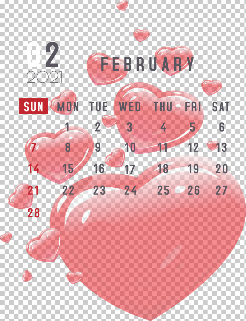 February 2021 Printable Calendar February Calendar 2021 Calendar PNG, Clipart, 2021 Calendar, Heart, Lips, M095, Meter Free PNG Download