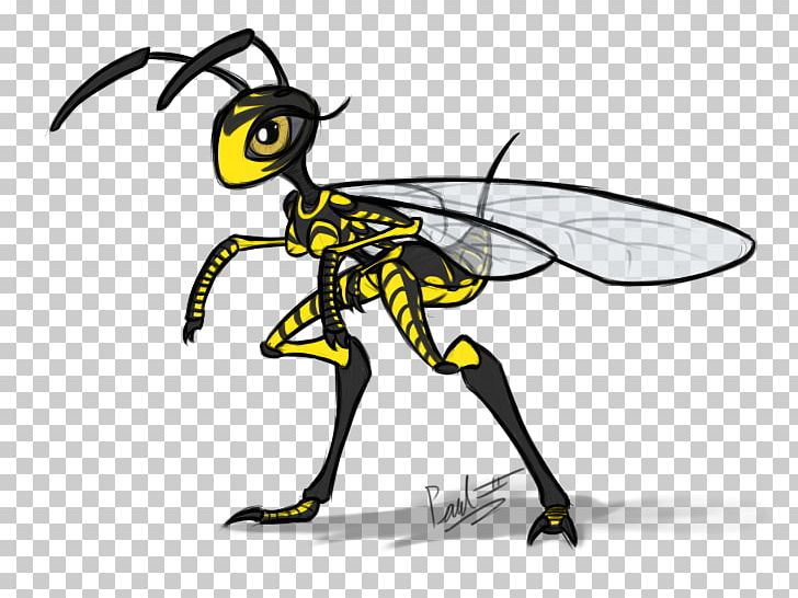 Honey Bee Wasp Cartoon PNG, Clipart, Arthropod, Artwork, Bee, Black And White, Cartoon Free PNG Download