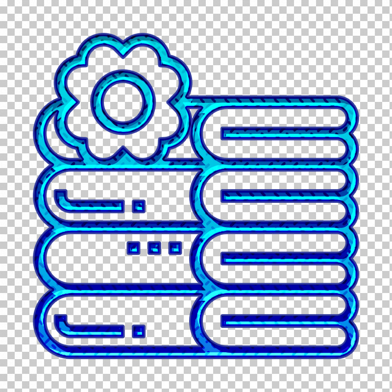 Spa Element Icon Flower Icon Towels Icon PNG, Clipart, Blue, Electric Blue, Flower Icon, Line, Spa Element Icon Free PNG Download
