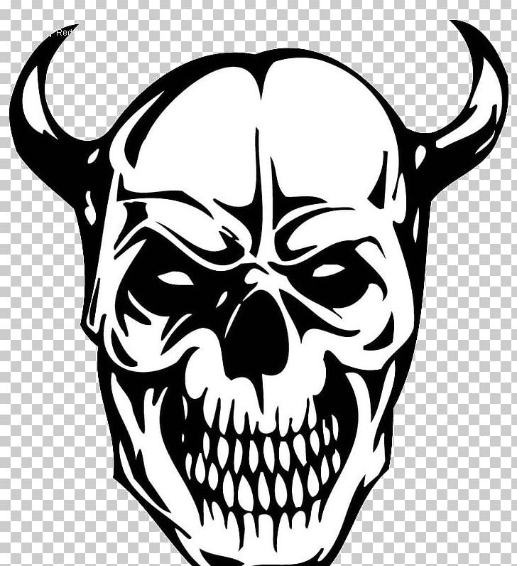 Skull Wall Decal Sticker Tattoo PNG, Clipart, Bone, Clip Art, Decal, Demon, Devil Wings Free PNG Download