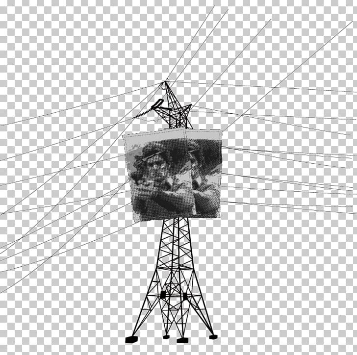 High Voltage Electricity Electric Power Transmission Overhead Power Line PNG, Clipart, Angle, Black And White, Danger, Electrical Supply, Hand Drawn Free PNG Download