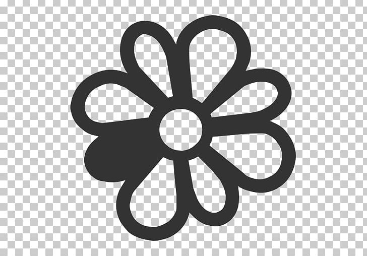 ICQ Computer Icons Instant Messaging PNG, Clipart, Black And White, Circle, Computer Icons, Computer Software, Flower Free PNG Download
