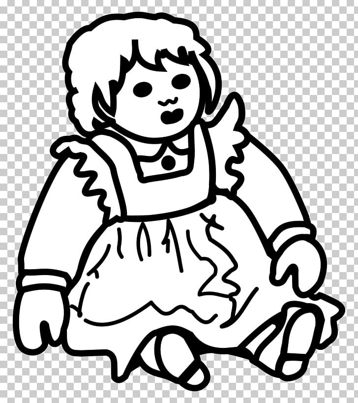 Doll Line Art Drawing PNG, Clipart, Black, Black And White, Child, Coloring Book, Doll Free PNG Download