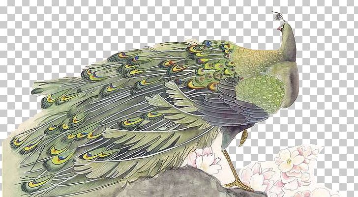 Ink Wash Painting Gongbi PNG, Clipart, Animals, Art, Beak, Bird, Bird Free PNG Download