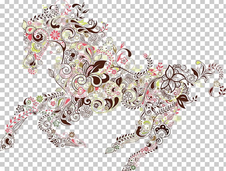 Horse Floral Design PNG, Clipart, Animals, Art, Body Jewelry, Brooch, Clip Art Free PNG Download