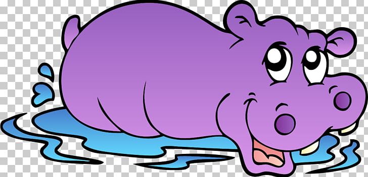 Hippopotamus Rhinoceros Cartoon PNG, Clipart, Animals, Artwork, Carnivoran, Fictional Character, Hand Drawn Free PNG Download