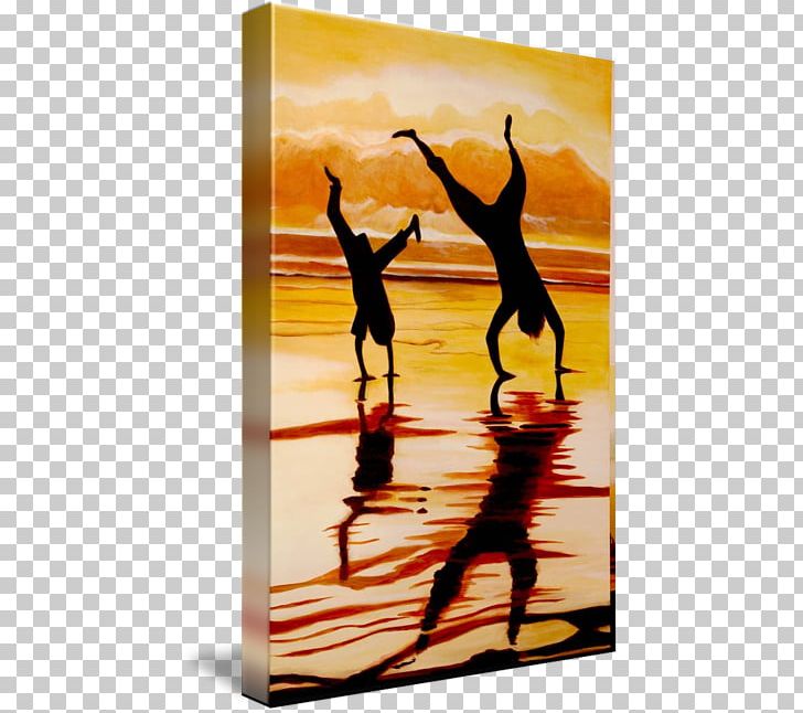 Silhouette Visual Arts Photography Shadow PNG, Clipart, Art, Beach, Beach Sunset, Canvas, Handstand Free PNG Download