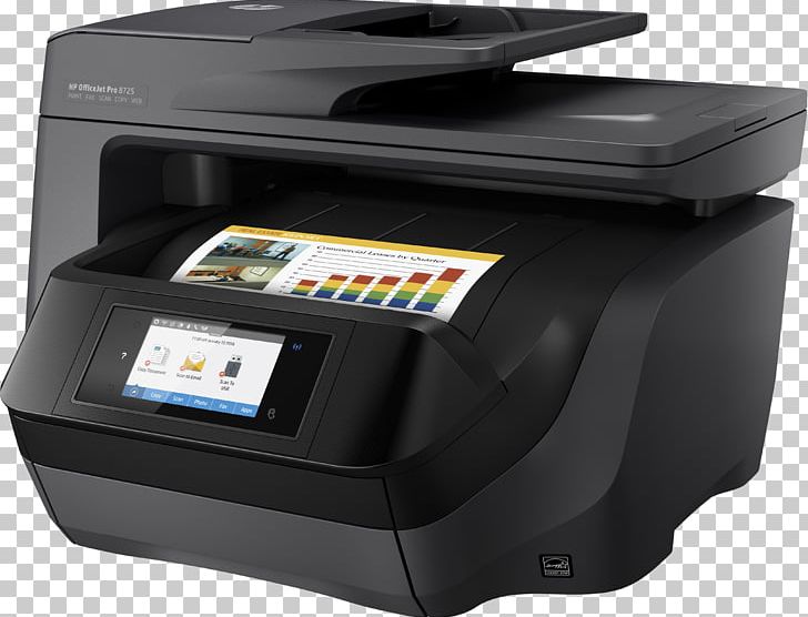 Hewlett-Packard HP Officejet Pro 8720 Printer HP Officejet Pro 8725 All-in-One-Multifunction-colour-ink-jet-A4 (2... PNG, Clipart, All In, Allinone, Brands, Color Printing, Computer Software Free PNG Download