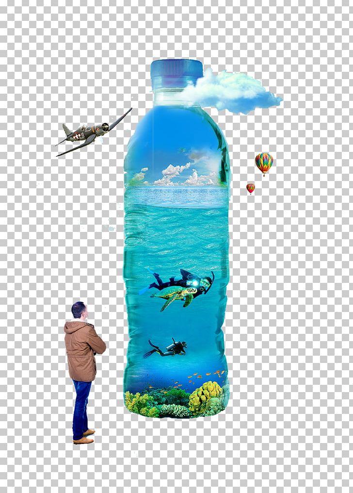 Water Bottle Mineral Water Bottled Water PNG, Clipart, Advertising, Blue, Bottle, Cloud, Clouds Free PNG Download