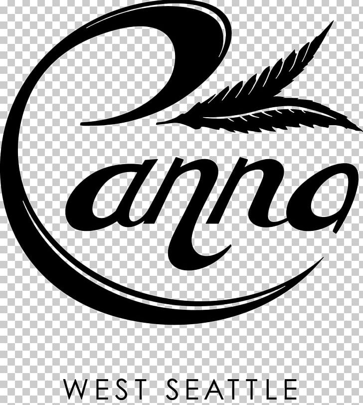Canna West Seattle Logo Medical Cannabis Retail PNG, Clipart, Area, Artwork, Black And White, Brand, Canna Free PNG Download