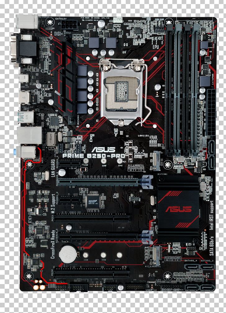 Kaby Lake Intel LGA 1151 Motherboard Serial ATA PNG, Clipart, Asus Prime B 250, Central Processing Unit, Computer, Computer Hardware, Electronic Device Free PNG Download