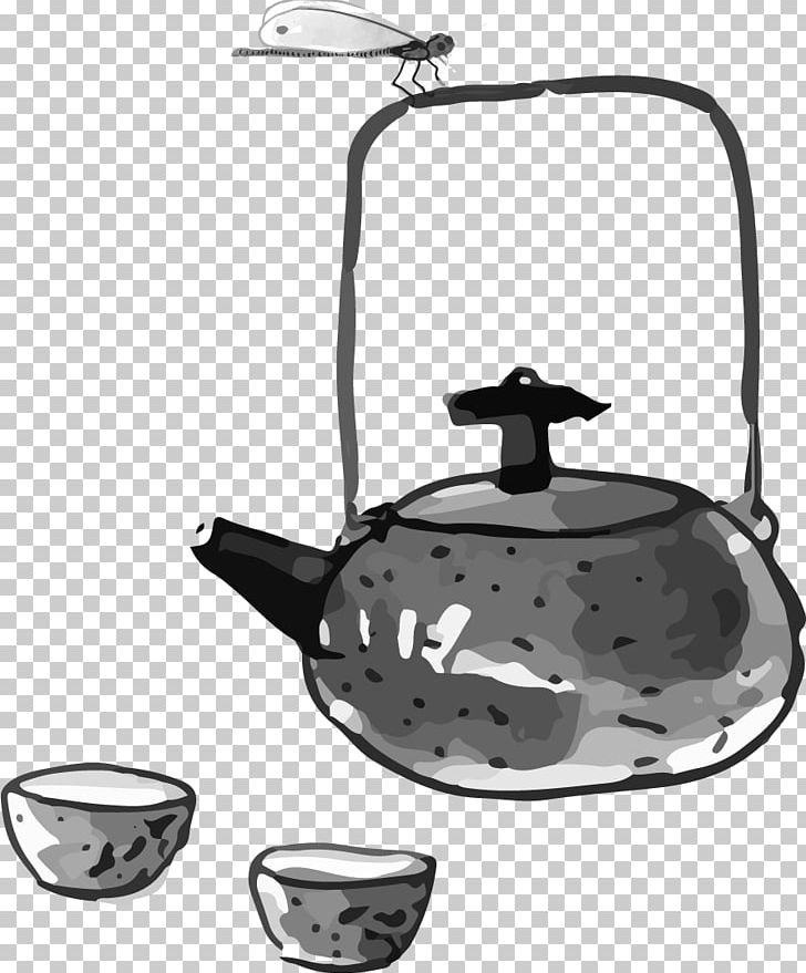 Teapot Chinese Cuisine Ink Wash Painting PNG, Clipart, China, Chinese Tea, Creative Ads, Creative Artwork, Creative Background Free PNG Download