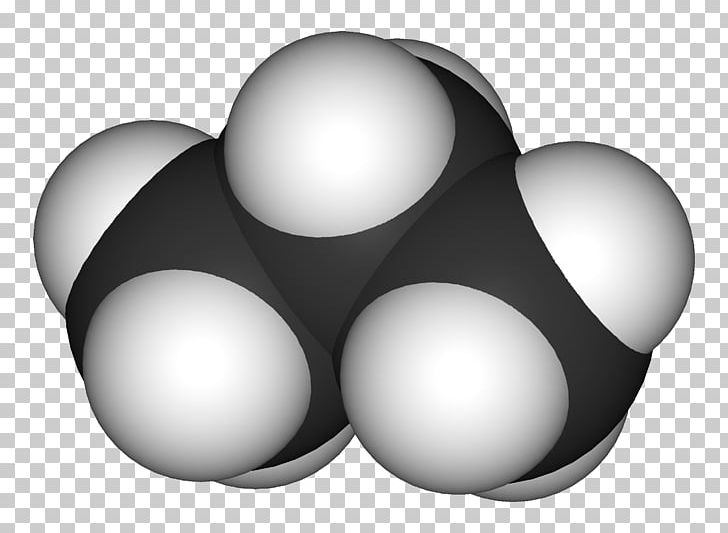 Space-filling Model Propane Ball-and-stick Model Alkane Chemistry PNG, Clipart, Alkane, Alkene, Ballandstick Model, Black And White, Butane Free PNG Download