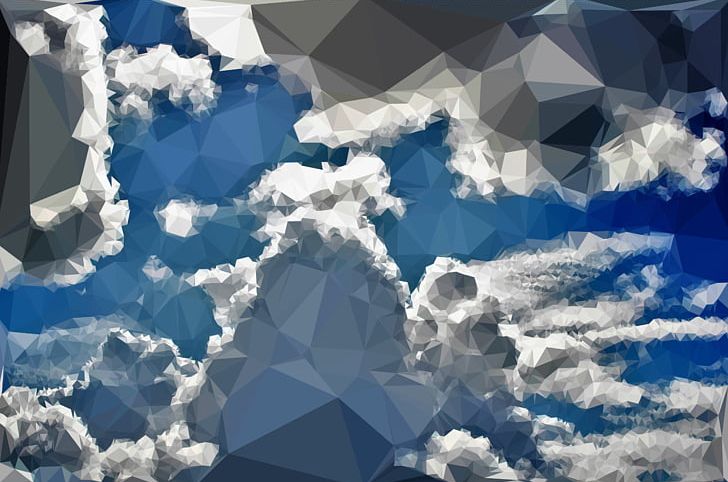 Cloud Sky Low Poly Storm Daytime PNG, Clipart, Blue Sky, Cloud, Cloud Cover, Computer Wallpaper, Cumulus Free PNG Download