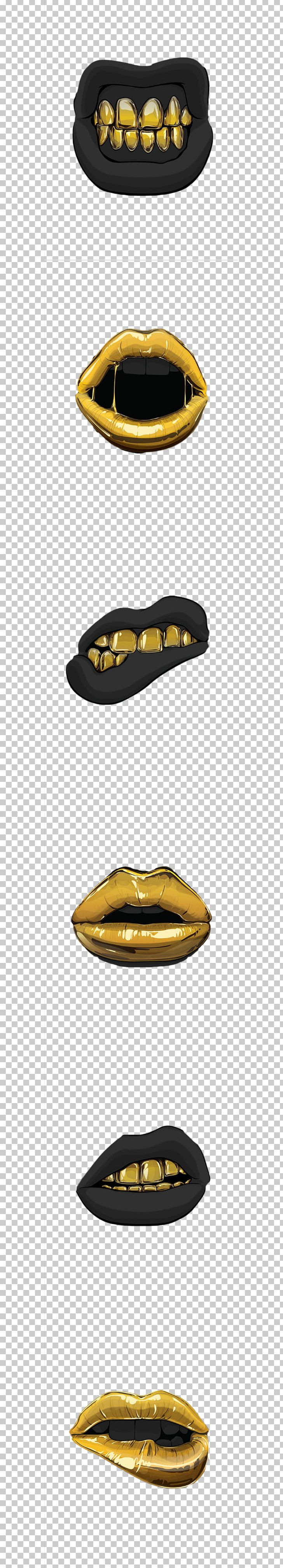 Lip Mouth Gold PNG, Clipart, Black, Color, Decorative, Decorative Pictures, Designer Free PNG Download