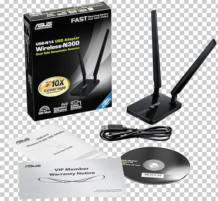 Wireless Network Interface Controller Adapter Wi-Fi IEEE 802.11n-2009 Wireless Router PNG, Clipart, Adapter, Asus, Electronic Device, Electronics, Ieee 80211n2009 Free PNG Download