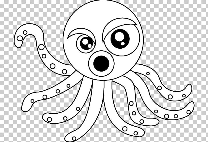 Octopus Line Art Cartoon Nose PNG, Clipart, Artwork, Black And White, Cartoon, Character, Circle Free PNG Download