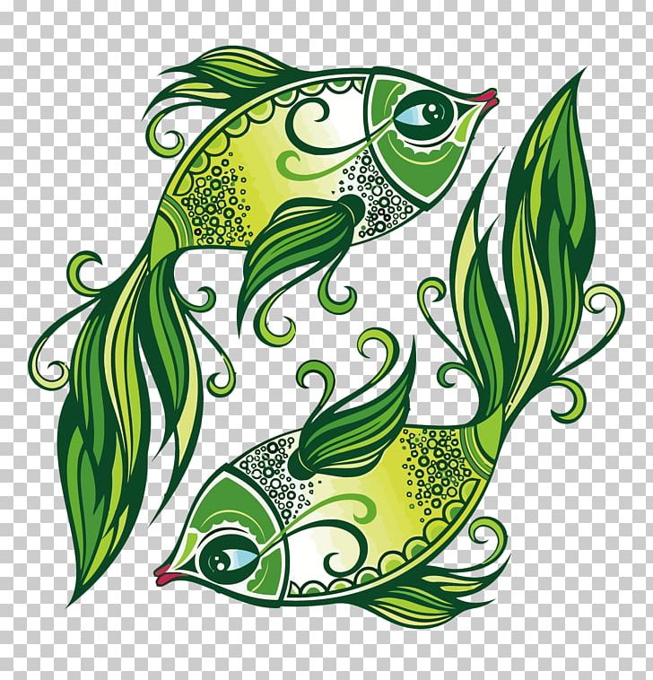 Pisces Zodiac Astrological Sign Astrology Illustration PNG, Clipart, Amphibian, Aries, Cartoon, Fictional Character, Happy Birthday Vector Images Free PNG Download