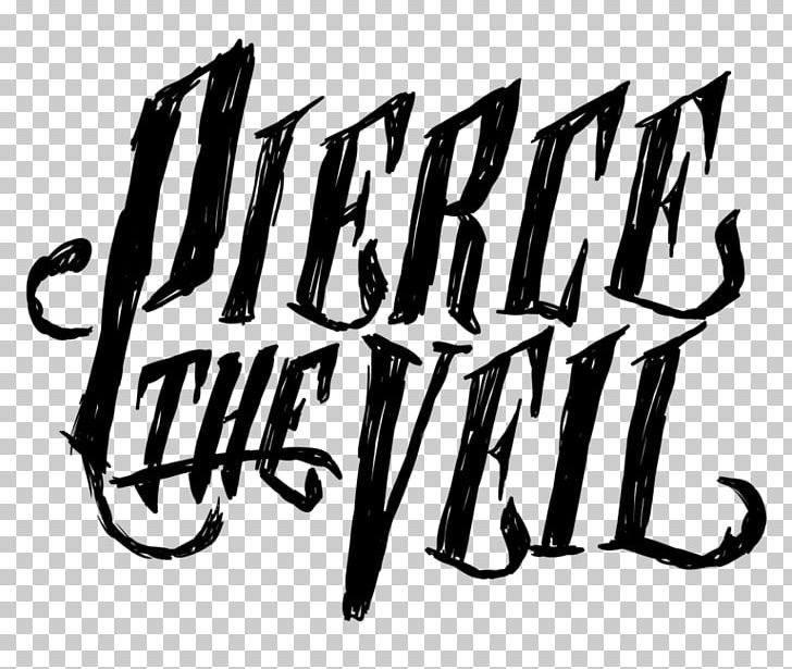 Pierce The Veil T-shirt The Misadventures Tour Logo PNG, Clipart, Area, Black, Black And White, Brand, Calligraphy Free PNG Download