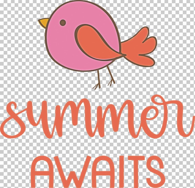 Summer Awaits Summer Summer Vacation PNG, Clipart, Beak, Biology, Cartoon, Geometry, Line Free PNG Download