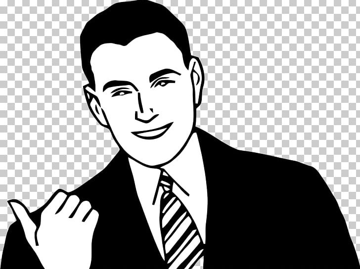 Man Black And White PNG, Clipart, Black, Black And White, Brand, Cartoon, Conversation Free PNG Download