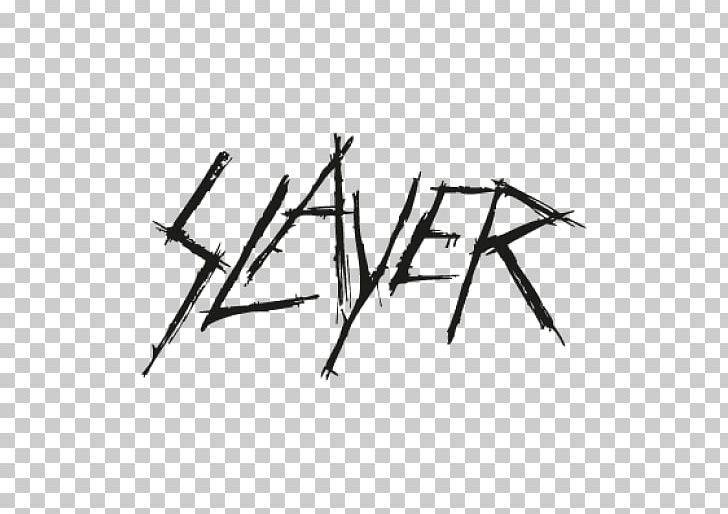 Slayer Thrash Metal Logo Heavy Metal PNG, Clipart, Angle, Black And White, Branch, Buffy The Vampire Slayer, Decal Free PNG Download