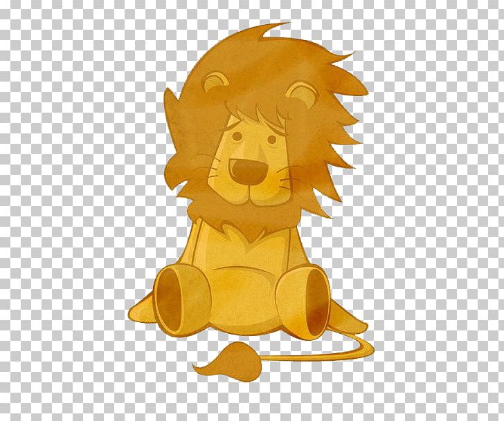 Lion Illustration Png Clipart Adobe Illustrator Animals Art Big Cats Carnivoran Free Png Download