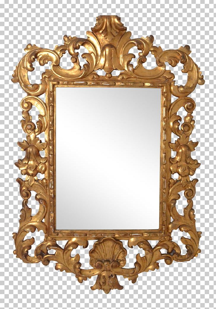 Italian Rococo Art Frames Mirror Style PNG, Clipart, Circa, Furniture, Gilding, Glass, Gold Free PNG Download