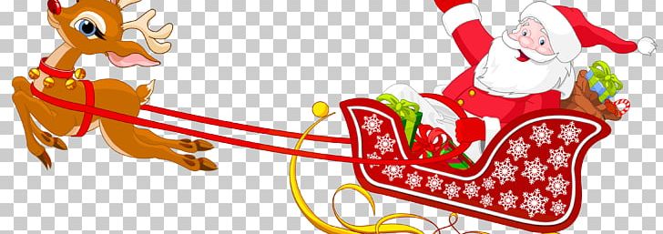 Santa Claus Reindeer Sled PNG, Clipart, Art, Christmas, Christmas Decoration, Christmas Ornament, Fictional Character Free PNG Download