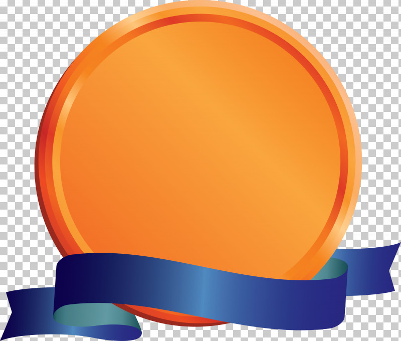 Emblem Ribbon PNG, Clipart, Emblem Ribbon, Orange, Plastic Free PNG Download