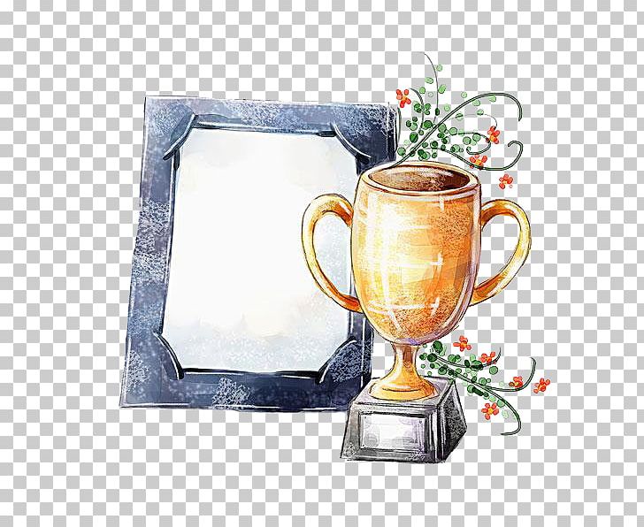 Trophy Loving Cup Drawing Illustration PNG, Clipart, Award, Border Frame, Cartoon, Ceramic, Certificate Border Free PNG Download