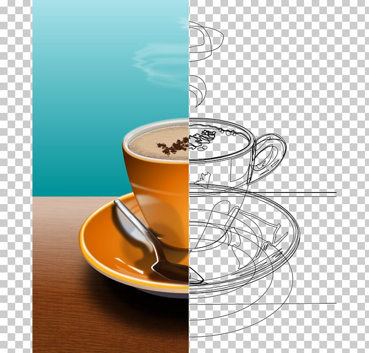 Coffee Cup Doppio Cafe PNG, Clipart, Caffeine, Cappuccino, Coffee, Coffee Shop, Creative Background Free PNG Download