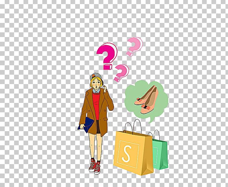 puzzled woman clipart