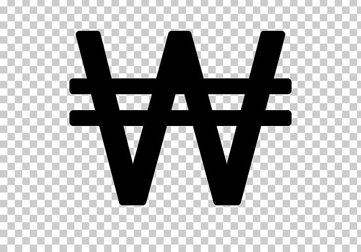 South Korean Won Currency Symbol Won Sign PNG, Clipart, Angle, Bank, Banknote, Black And White, Brand Free PNG Download