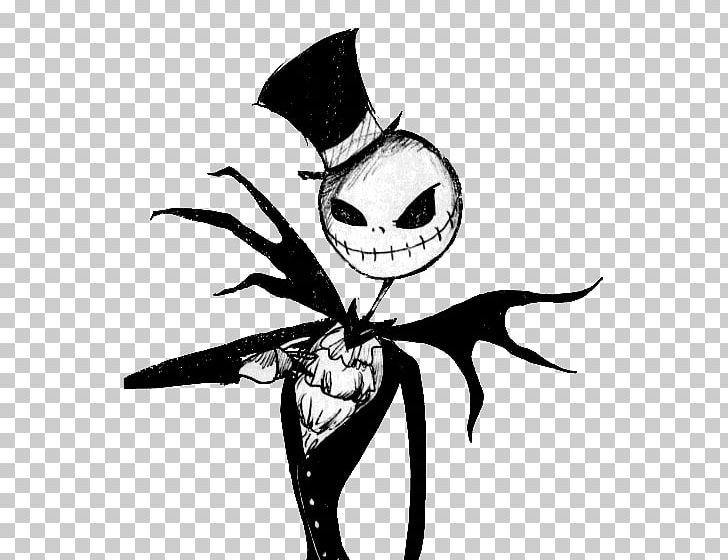 Jack Skellington The Nightmare Before Christmas: The Pumpkin King Drawing PNG, Clipart, Fictional Character, Flower, Holidays, Joint, Monochrome Free PNG Download