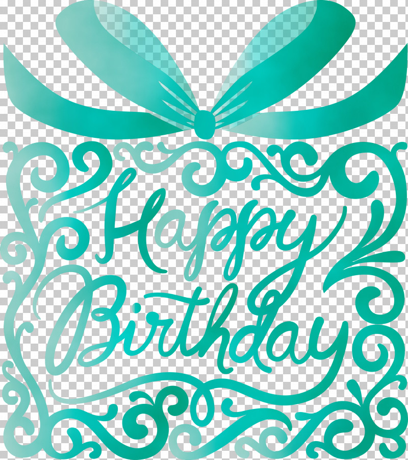 Green Aqua Turquoise Teal Pattern PNG, Clipart, Aqua, Birthday Calligraphy, Green, Happy Birthday Calligraphy, Paint Free PNG Download