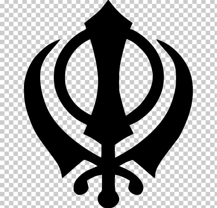 Khanda Sikhism Religion Symbol PNG, Clipart, Black And White, Five Ks, Gurdwara, Guru Hargobind, Guru Nanak Free PNG Download