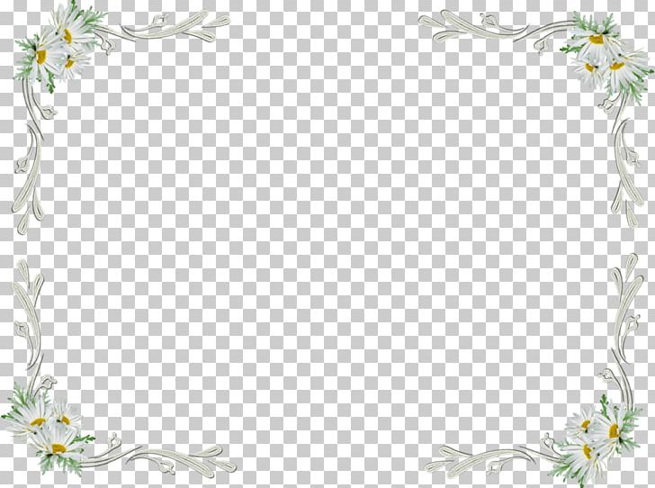 White Flowers Frame PNG, Clipart, Border, Branch, Chiffon, Color, Embellishment Free PNG Download