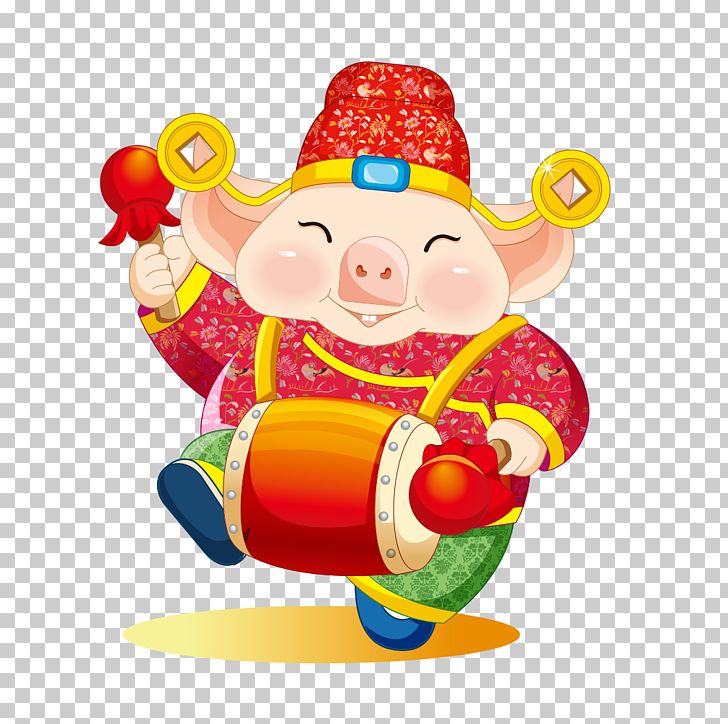 Chinese Zodiac Chinese New Year Domestic Pig PNG, Clipart, Animals, Art, Baby Toys, Calendar, Clip Art Free PNG Download