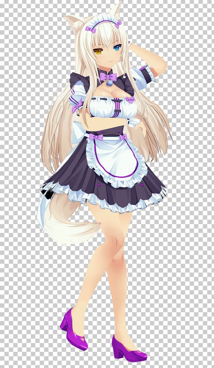 Nekopara Coconut Cat Maid Video Game PNG, Clipart, Action Figure, Anime, Brown Hair, Cat, Character Free PNG Download