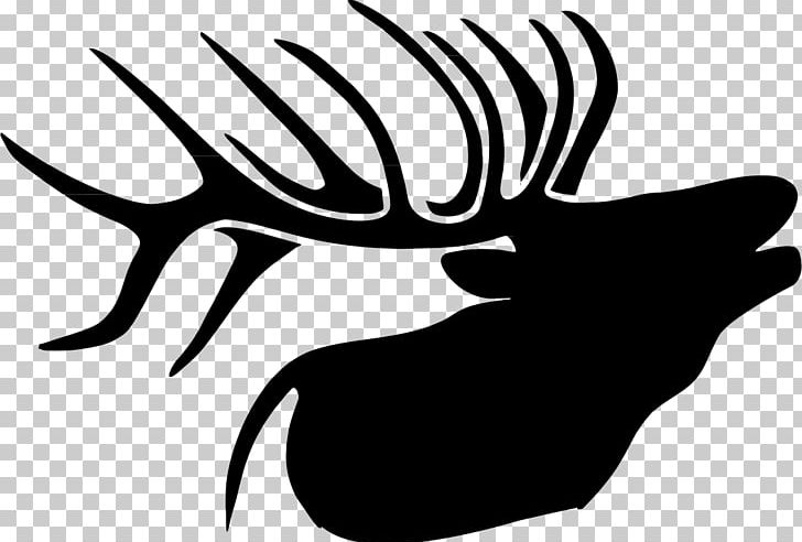 Elk Deer Drawing PNG, Clipart, Animal, Animals, Antler, Artwork, Black And White Free PNG Download
