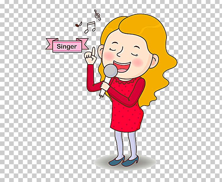 Microphone Woman Singing Cartoon Illustration PNG, Clipart, Area, Art, Bel Canto, Business Woman, Child Free PNG Download