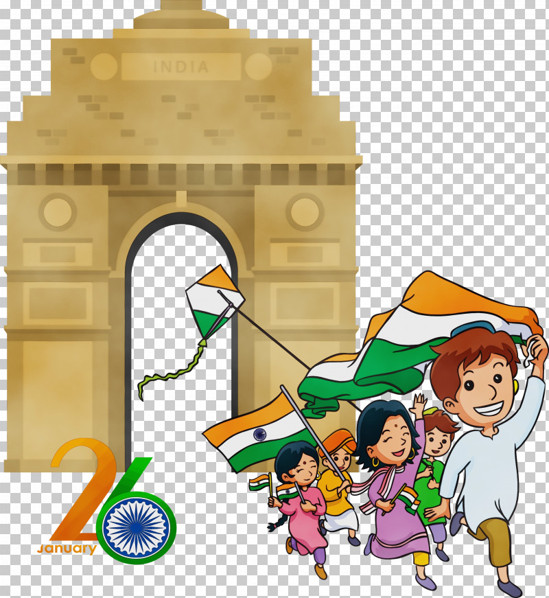 Cartoon Playset PNG, Clipart, Cartoon, Happy India Republic Day, Paint, Playset, Watercolor Free PNG Download